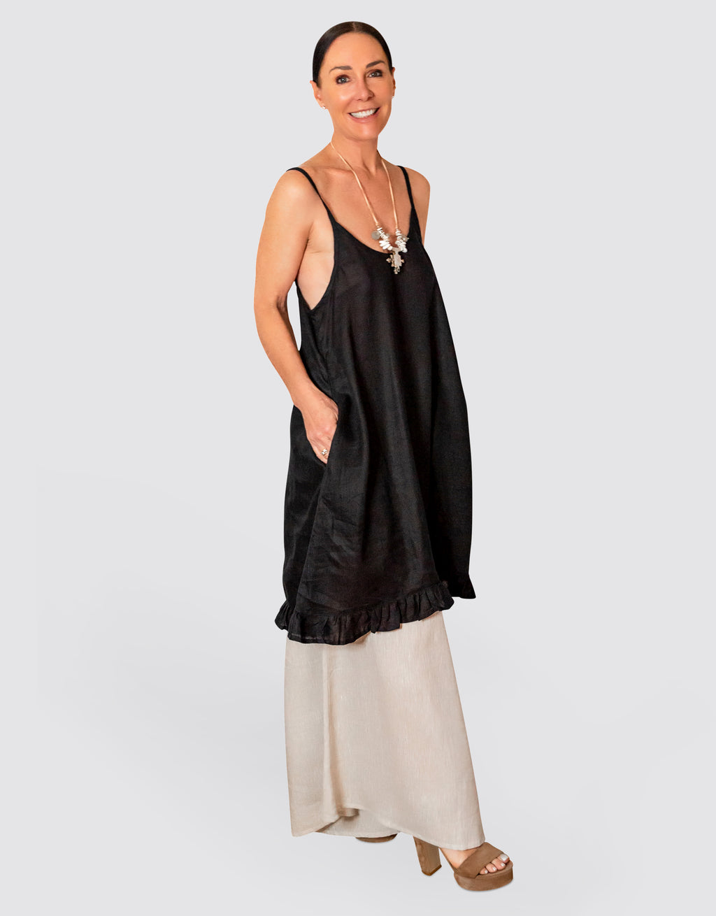 LAURA MIDI DRESS BLACK