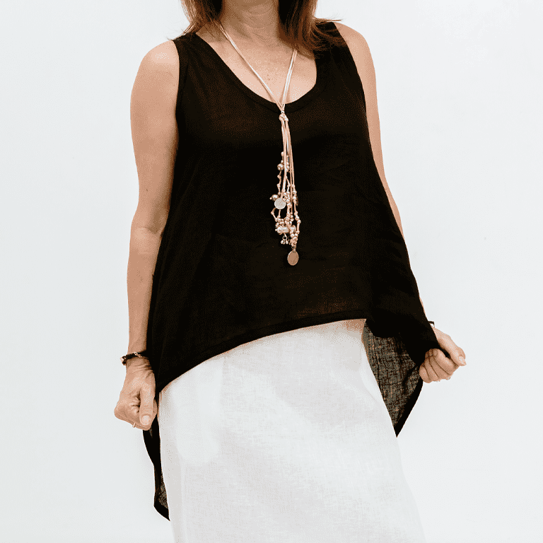 KESHIA TOP BLACK
